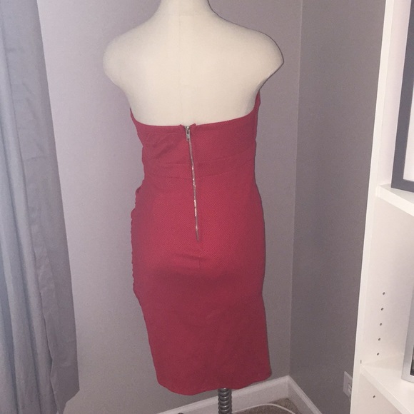 Deep Red Cocktail Dress - Picture 3 of 6